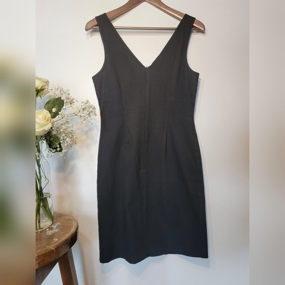 BLACK Mexx V-neck vintage mini dress. - Picture 2 of 10
